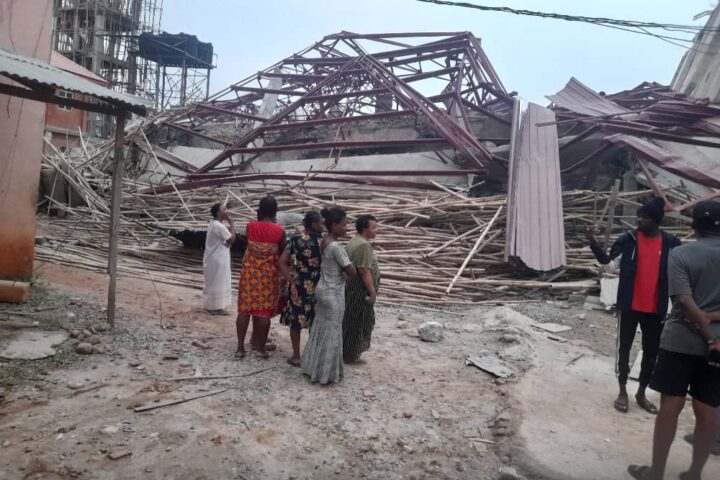 The site of the collapsed Onitsha centenary Building